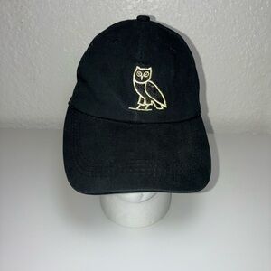 Drake OVO Octobers Very Own, Original Tour Hat Baseball Cap, Black, Gold OVO Owl